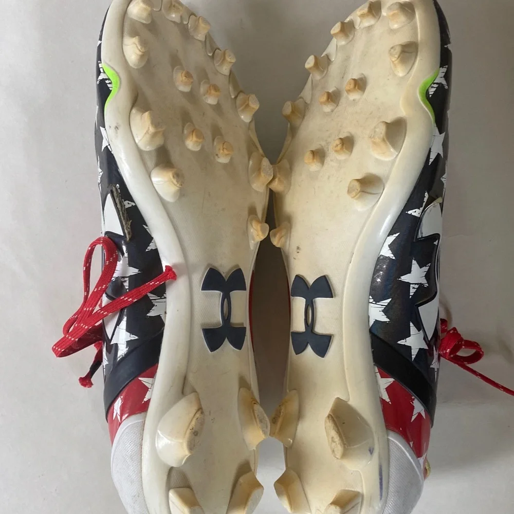 UNDER ARMOUR USA Stars Cleats Size 11.5